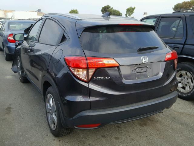 3CZRU5H76GM742754 - 2016 HONDA HR-V EXL BLACK photo 3