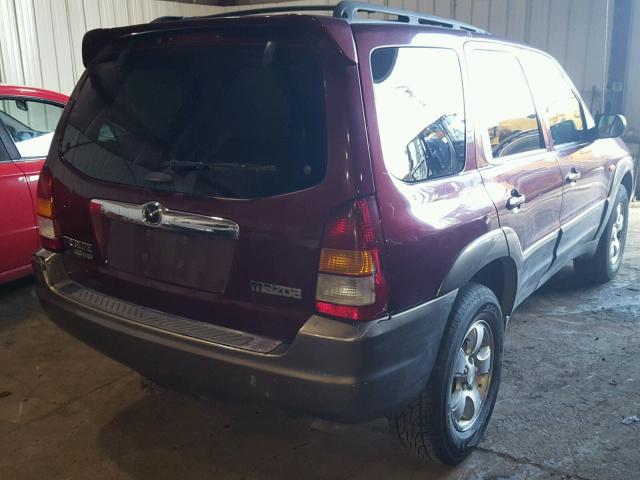 4F2CZ96133KM23011 - 2003 MAZDA TRIBUTE ES MAROON photo 4