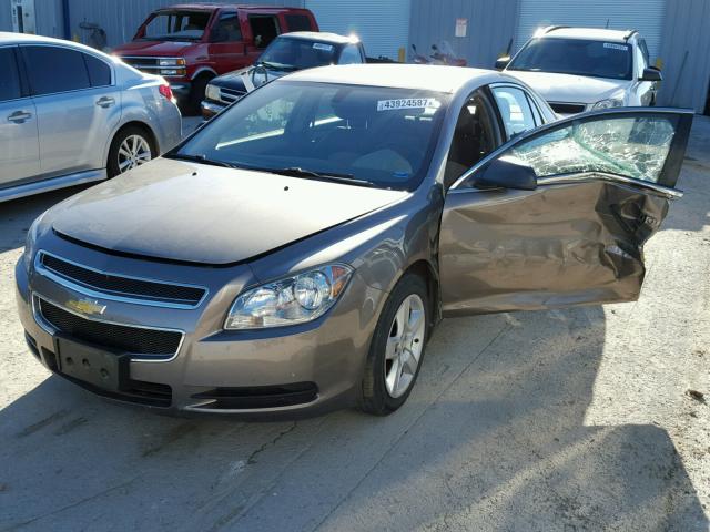 1G1ZA5EU2CF337020 - 2012 CHEVROLET MALIBU LS GOLD photo 2