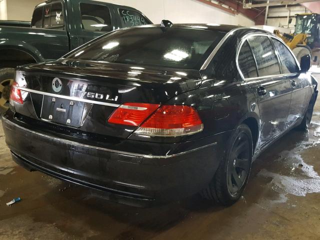 WBAHN83547DT71768 - 2007 BMW 750 BLACK photo 4