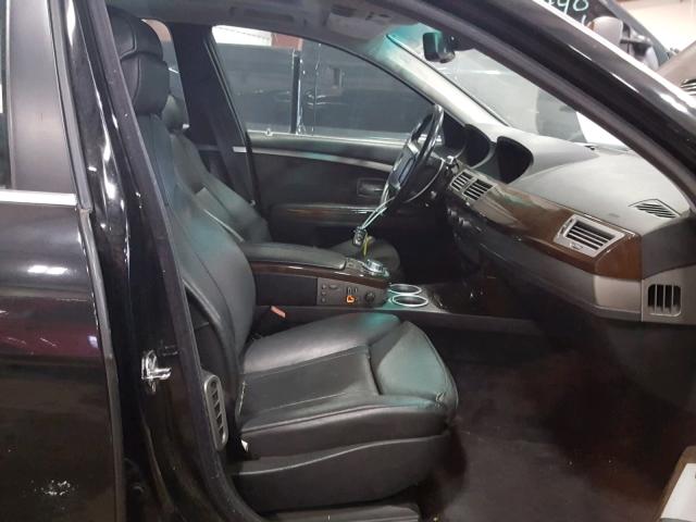 WBAHN83547DT71768 - 2007 BMW 750 BLACK photo 5