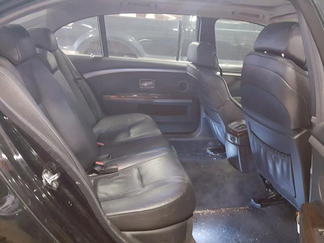 WBAHN83547DT71768 - 2007 BMW 750 BLACK photo 6