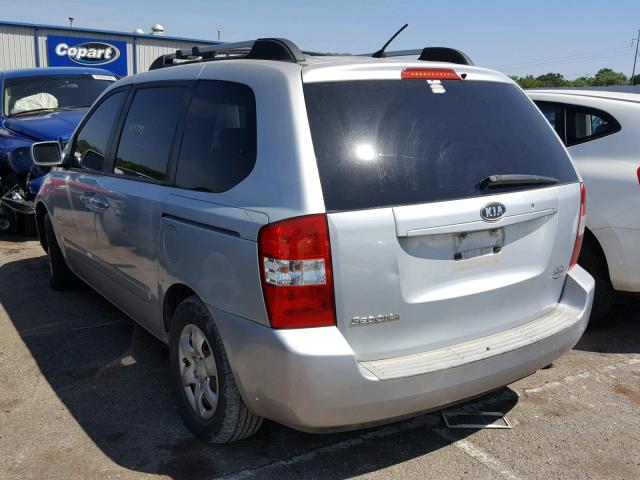 KNDMB133086264464 - 2008 KIA SEDONA SILVER photo 3