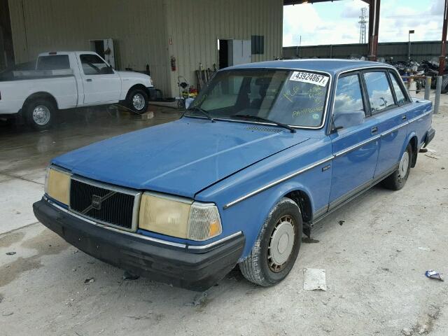 YV1AX8843J1284980 - 1988 VOLVO 244 DL BLUE photo 2