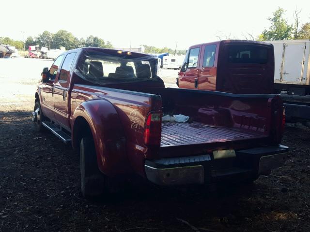 1FT8W3DT4EEB57774 - 2014 FORD F350 SUPER BURGUNDY photo 3