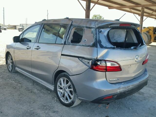 JM1CW2DL5D0160375 - 2013 MAZDA 5 SILVER photo 3