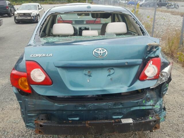 2T1BU40E29C148296 - 2009 TOYOTA COROLLA BA GREEN photo 9