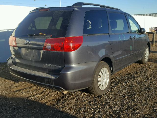 5TDZK23C59S231618 - 2009 TOYOTA SIENNA CE BLUE photo 4