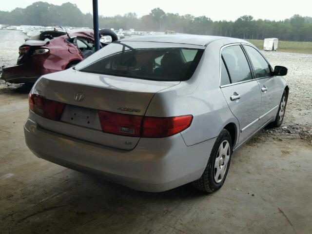 1HGCM56475A028325 - 2005 HONDA ACCORD LX SILVER photo 4