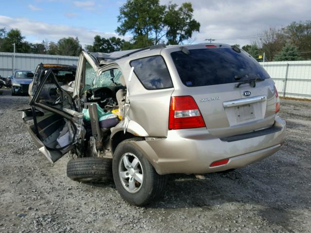 KNDJC735185828889 - 2008 KIA SORENTO EX GOLD photo 3