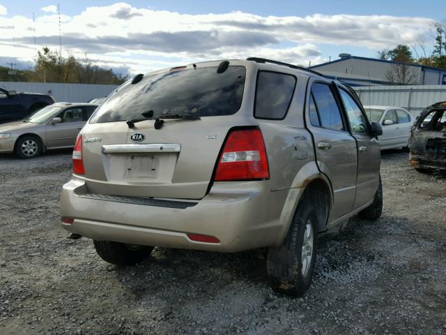 KNDJC735185828889 - 2008 KIA SORENTO EX GOLD photo 4