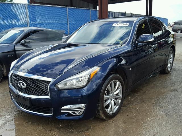 JN1BY1AP8FM540607 - 2015 INFINITI Q70 3.7 BLUE photo 2