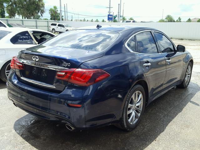 JN1BY1AP8FM540607 - 2015 INFINITI Q70 3.7 BLUE photo 4