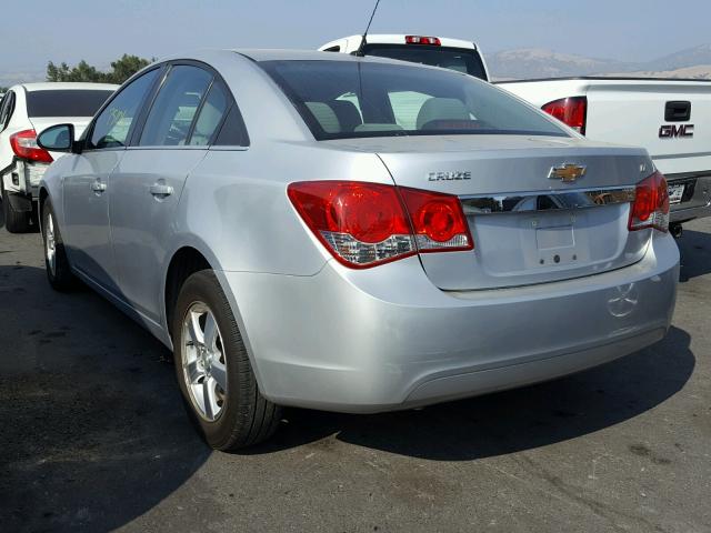 1G1PE5S91B7274836 - 2011 CHEVROLET CRUZE LT SILVER photo 3