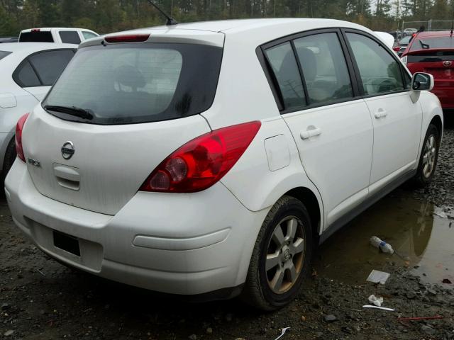 3N1BC13E27L354194 - 2007 NISSAN VERSA S WHITE photo 4