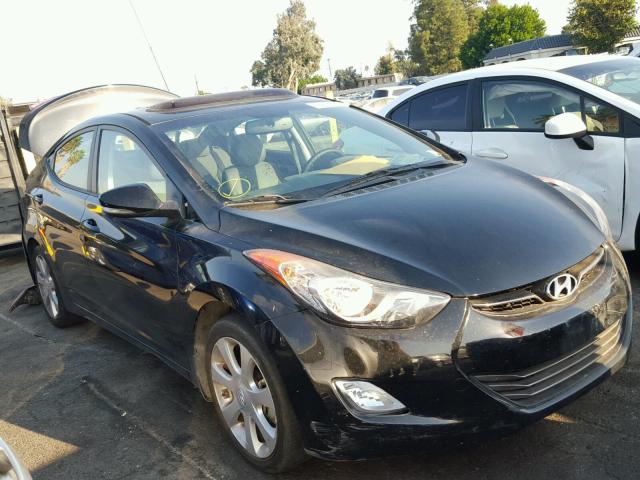 KMHDH4AE6DU486402 - 2013 HYUNDAI ELANTRA GL BLACK photo 1