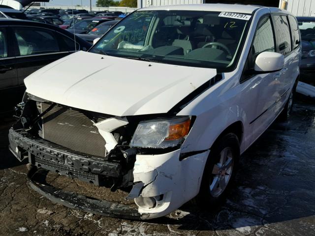 1D8HN54P18B175013 - 2008 DODGE GRAND CARA WHITE photo 2