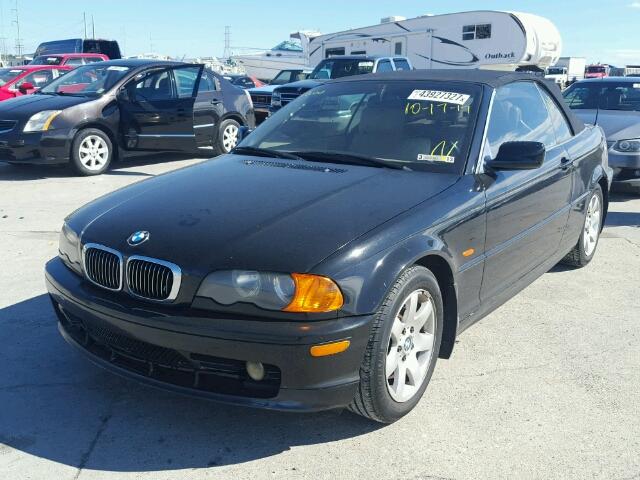 WBABS33441JY51312 - 2001 BMW 325 CI BLACK photo 2