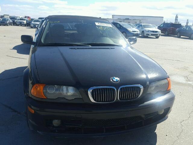 WBABS33441JY51312 - 2001 BMW 325 CI BLACK photo 9