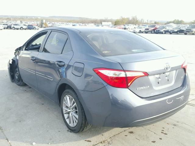 5YFBURHE7FP354159 - 2015 TOYOTA COROLLA L GRAY photo 3