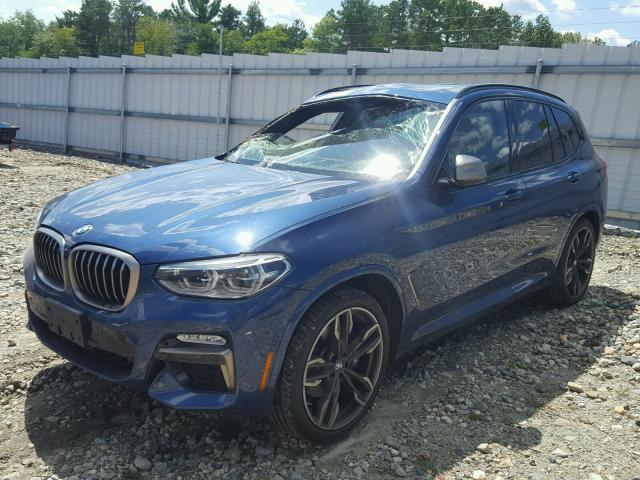 5UXTS3C56J0Y97230 - 2018 BMW X3 XDRIVE3 BLUE photo 2