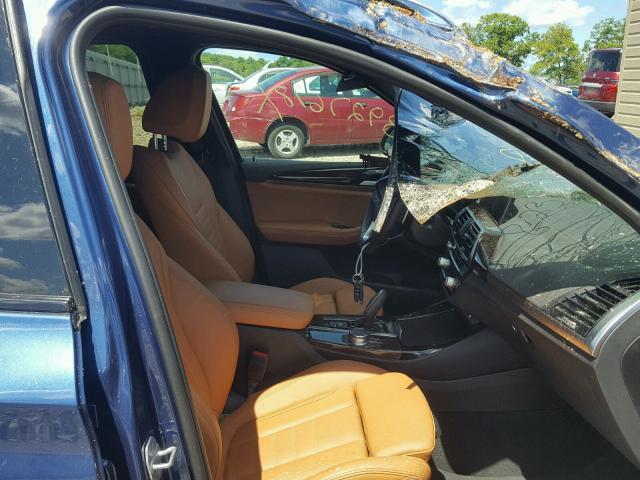 5UXTS3C56J0Y97230 - 2018 BMW X3 XDRIVE3 BLUE photo 5