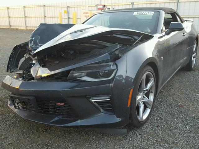 1G1FF3D7XH0191495 - 2017 CHEVROLET CAMARO SS BLACK photo 2