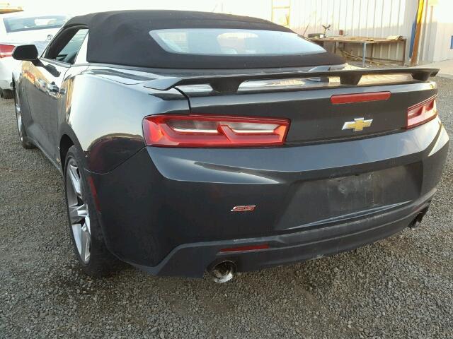 1G1FF3D7XH0191495 - 2017 CHEVROLET CAMARO SS BLACK photo 3