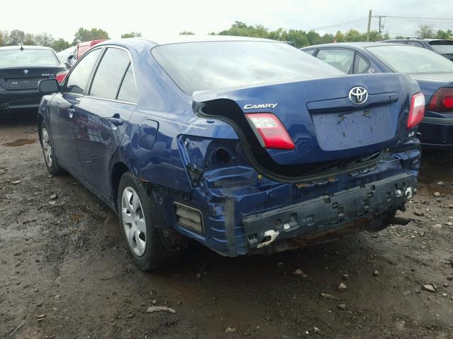 4T1BE46K27U077543 - 2007 TOYOTA CAMRY NEW BLUE photo 3