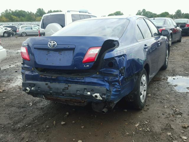 4T1BE46K27U077543 - 2007 TOYOTA CAMRY NEW BLUE photo 4