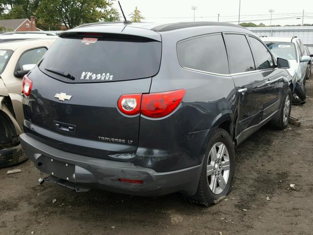 1GNKRGED8CJ374963 - 2012 CHEVROLET TRAVERSE L BLUE photo 4