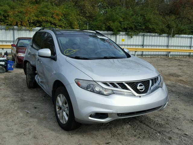 JN8AZ1MW8BW168679 - 2011 NISSAN MURANO S SILVER photo 1