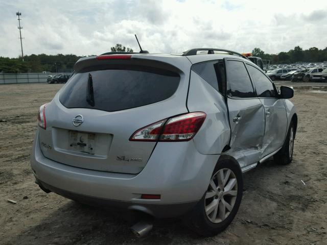 JN8AZ1MW8BW168679 - 2011 NISSAN MURANO S SILVER photo 4