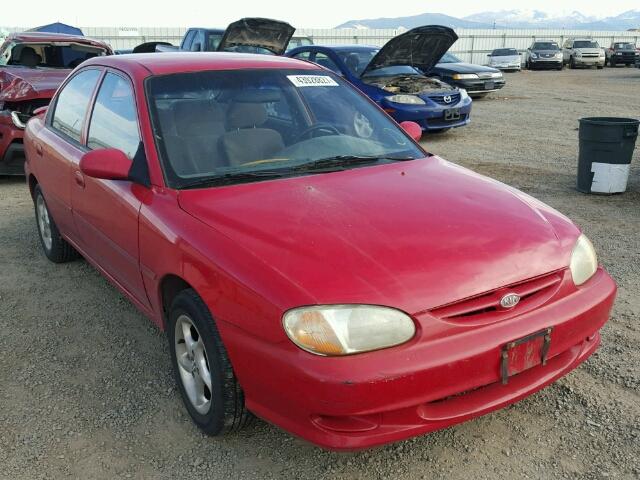 KNAFB1212Y5836369 - 2000 KIA SEPHIA RED photo 1