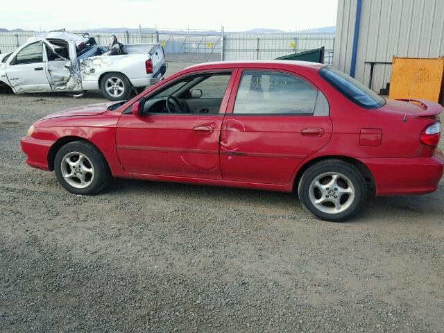 KNAFB1212Y5836369 - 2000 KIA SEPHIA RED photo 10