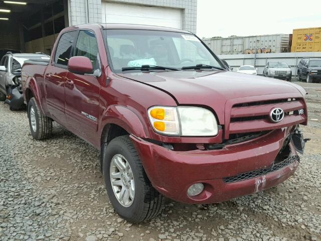 5TBDT48104S463281 - 2004 TOYOTA TUNDRA DOU MAROON photo 1