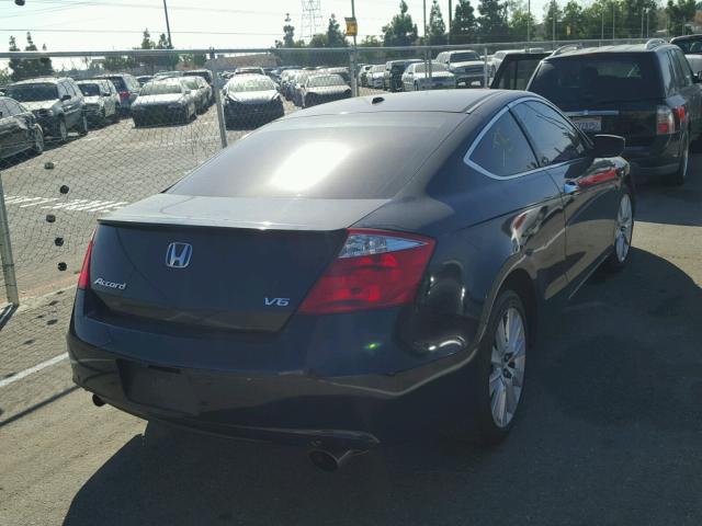 1HGCS22849A003708 - 2009 HONDA ACCORD EXL BLACK photo 4