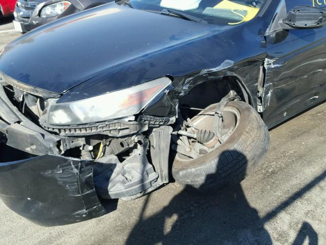 1HGCS22849A003708 - 2009 HONDA ACCORD EXL BLACK photo 9