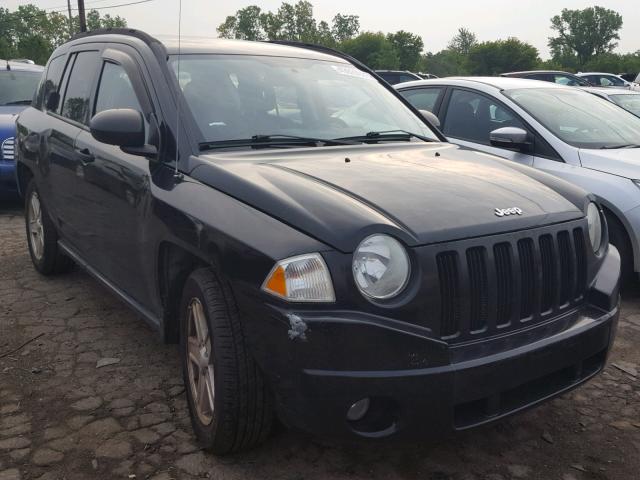 1J8FT47W27D250113 - 2007 JEEP COMPASS BLACK photo 1