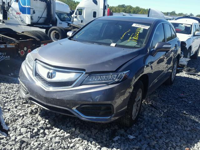 5J8TB3H31HL010040 - 2017 ACURA RDX BASE SILVER photo 2