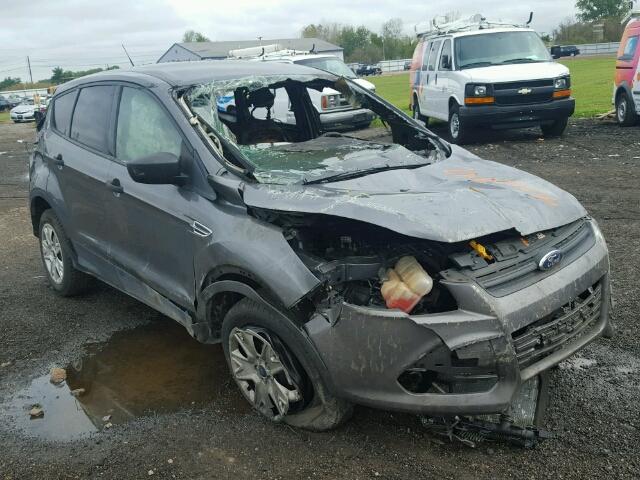 1FMCU0F72DUA30178 - 2013 FORD ESCAPE S GRAY photo 1