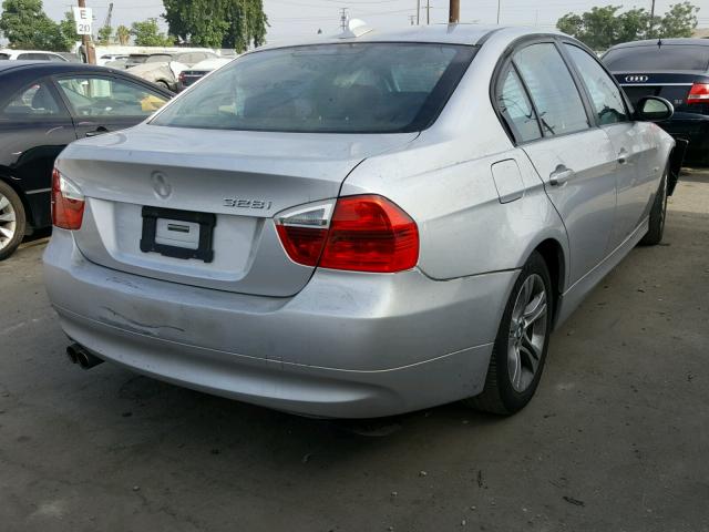 WBAVC53528FZ83691 - 2008 BMW 328 I SULE SILVER photo 4