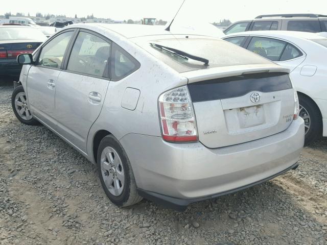 JTDKB20U683309838 - 2008 TOYOTA PRIUS SILVER photo 3