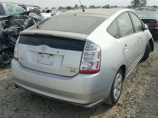 JTDKB20U683309838 - 2008 TOYOTA PRIUS SILVER photo 4