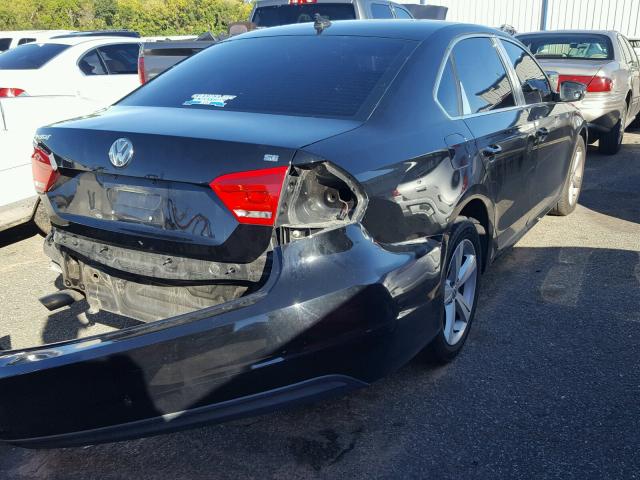 1VWBP7A36DC067144 - 2013 VOLKSWAGEN PASSAT SE BLACK photo 4