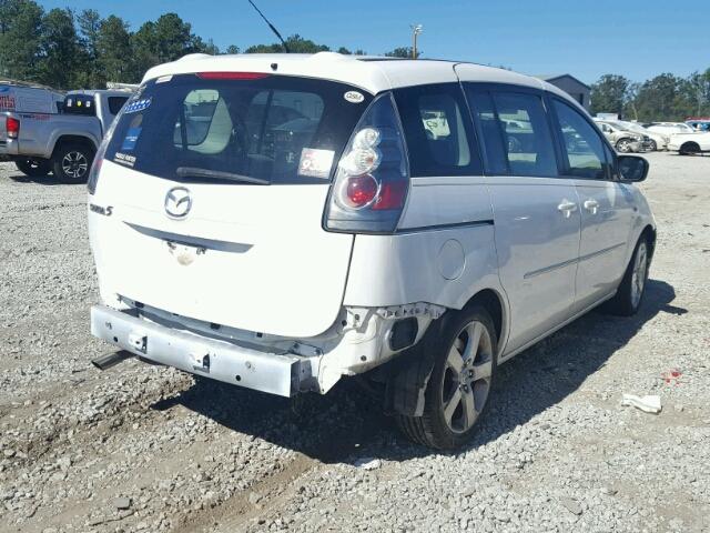 JM1CR293860107852 - 2006 MAZDA 5 WHITE photo 4