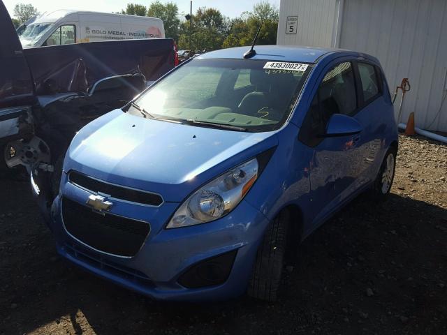 KL8CB6S90EC589572 - 2014 CHEVROLET SPARK LS BLUE photo 2