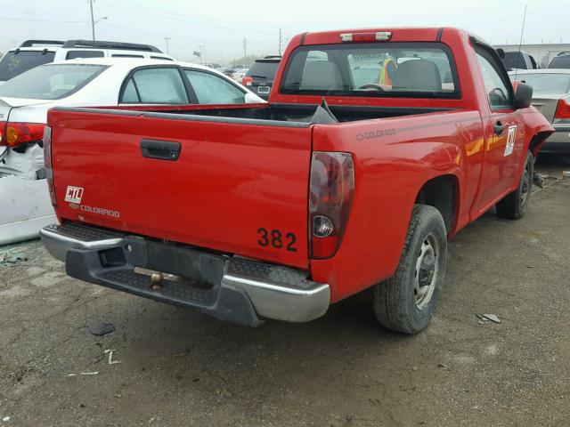 1GCCS148868129823 - 2006 CHEVROLET COLORADO RED photo 4