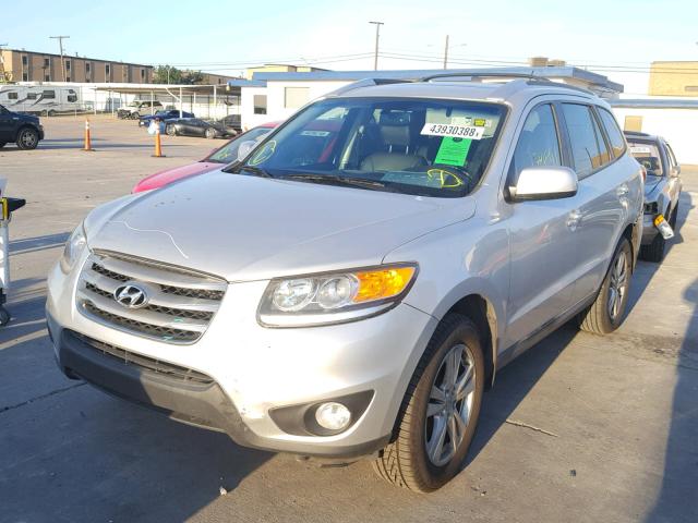 5XYZK4AG7CG134538 - 2012 HYUNDAI SANTA FE L SILVER photo 2