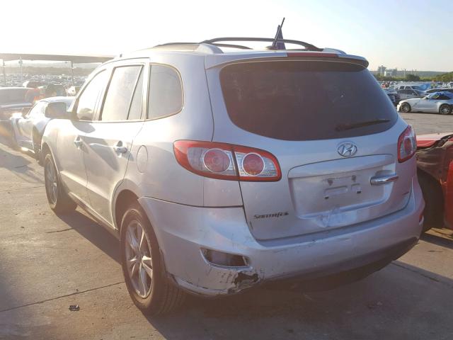 5XYZK4AG7CG134538 - 2012 HYUNDAI SANTA FE L SILVER photo 3